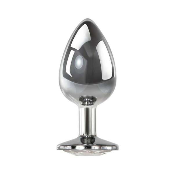 A&E Clear Gem Anal Plug Large