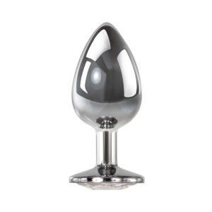 A&E Clear Gem Anal Plug Large