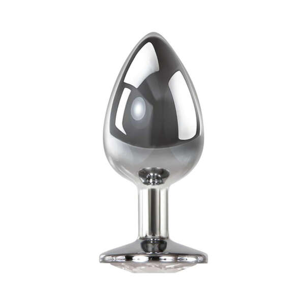 A&E Clear Gem Anal Plug Large