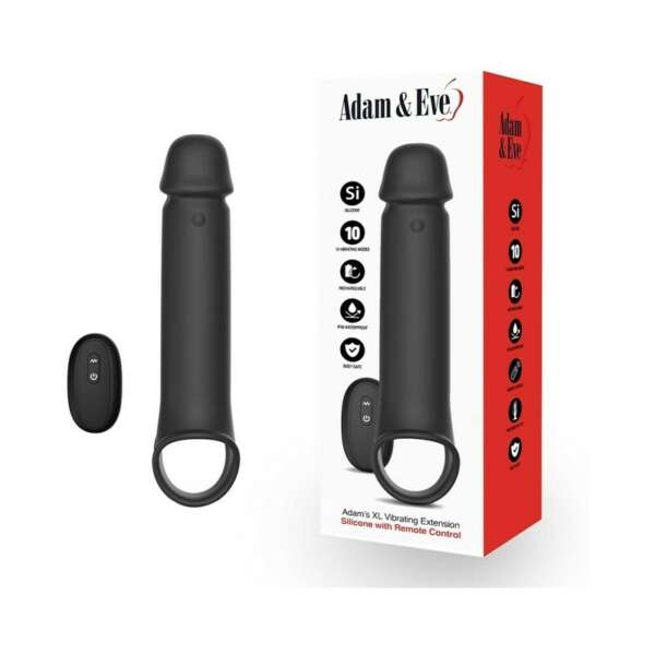 A&E Adam's XL Vibrating Extension Sil RC