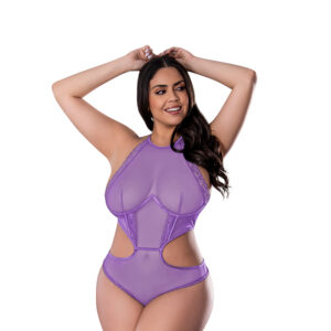 MS Sheer Passion Halter Teddy Peri Q