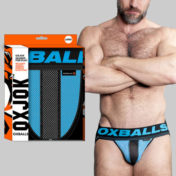 Oxballs Airmesh Swagger Jockstrap Blu XL