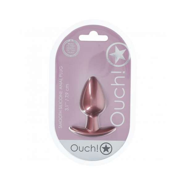 Ouch! Smooth Sili Anal Plug M 3.1in RG