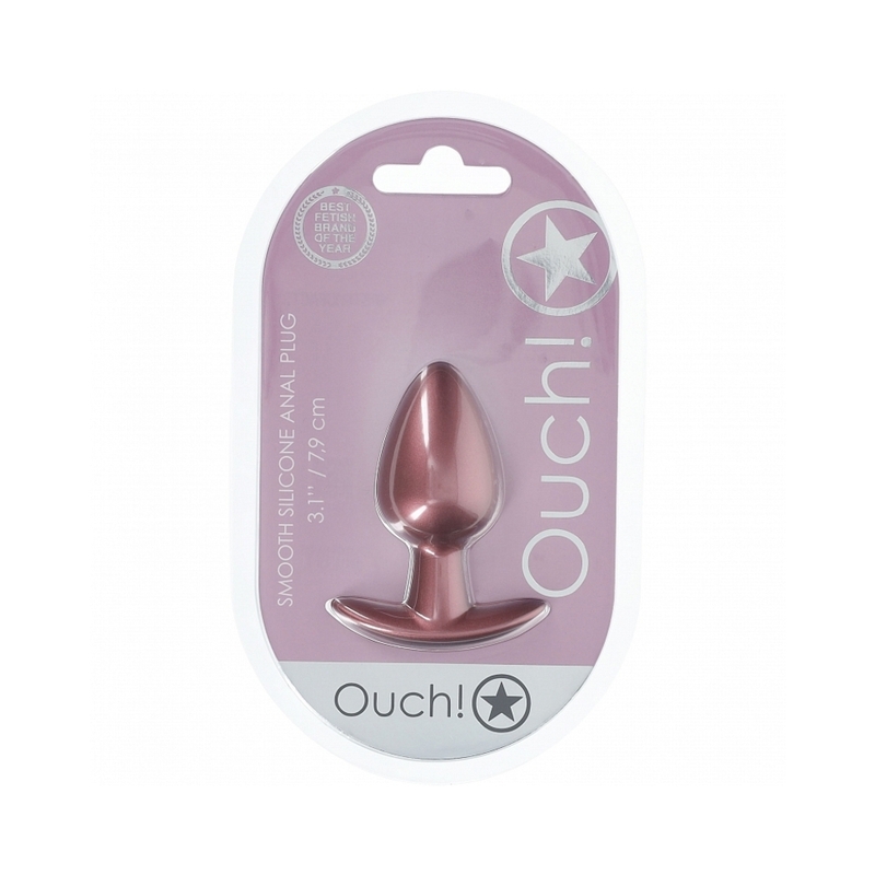 Ouch! Smooth Sili Anal Plug M 3.1in RG