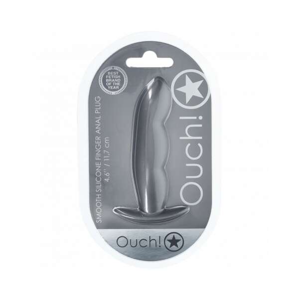 Ouch! Smooth Sili Finger Plug 4.6in GM