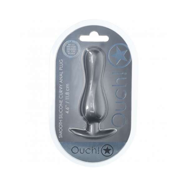 Ouch! Smooth Sili Curvy Plug 4.6in GM