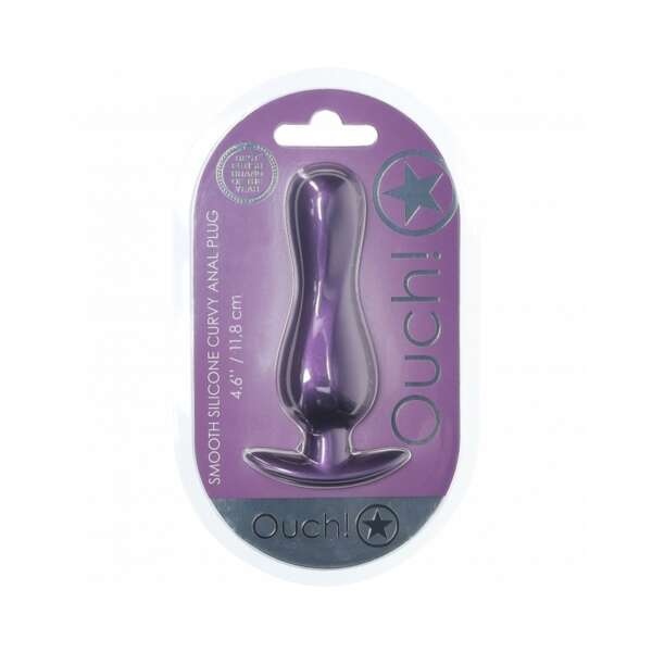 Ouch! Smooth Sili Curvy Plug 4.6in MPur