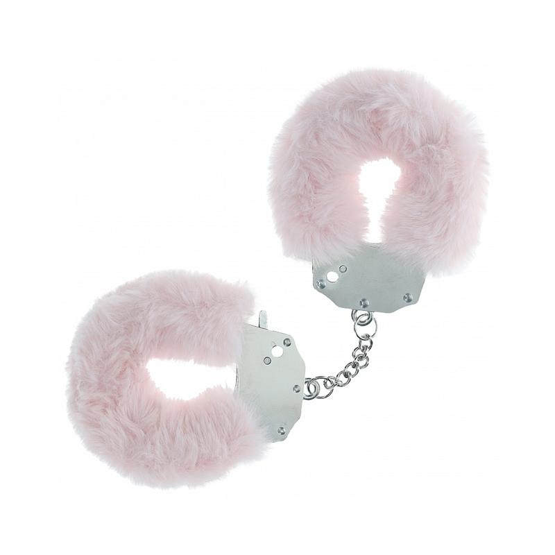 Ouch! Heavy-Duty Fluffy Handcuff PowdPnk