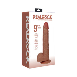 RealRock 9in Vibrat CockBalls Reg Str Tn