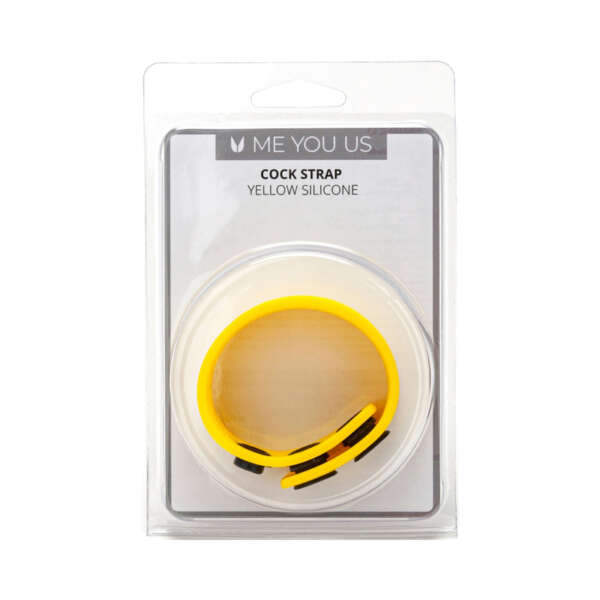 Me You Us Yellow Silicone Cock Strap
