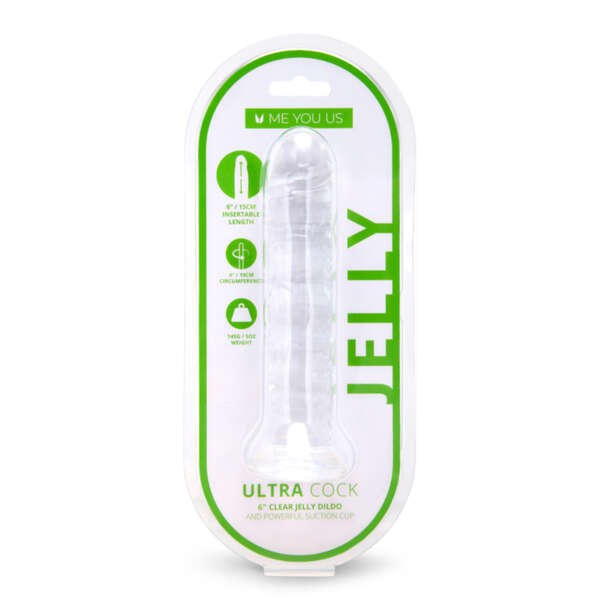Me You Us Ultracock Clear Jelly 6in Dong