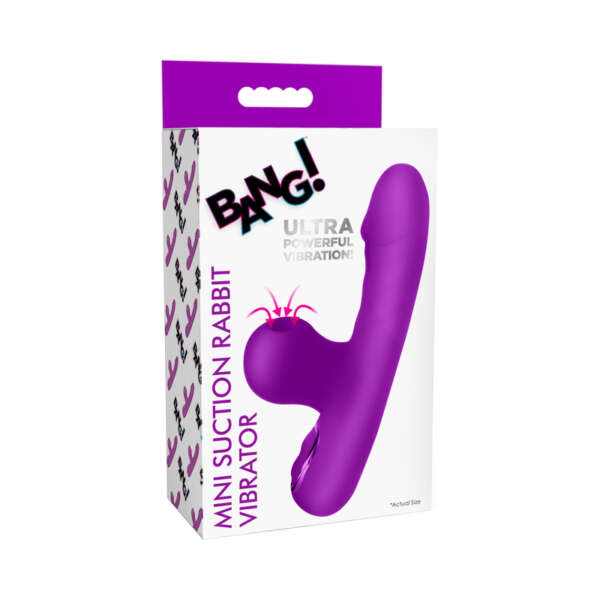 BANG! Mini Suction Rabbit Vibrator Purp