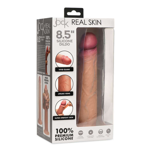 JOCK Real Skin 8.5in Silicone Dildo Med