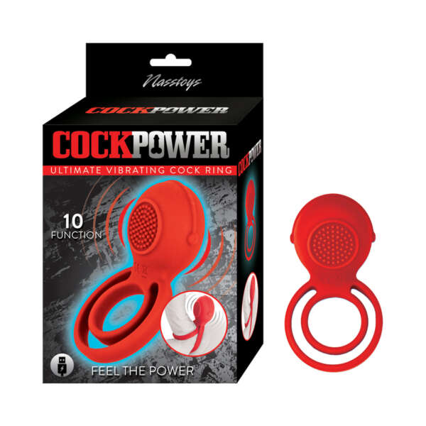 Cockpower Ultimate Vibrating C-ring Red