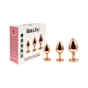 A&E Rose Gold Pink Heart Anal Train Set