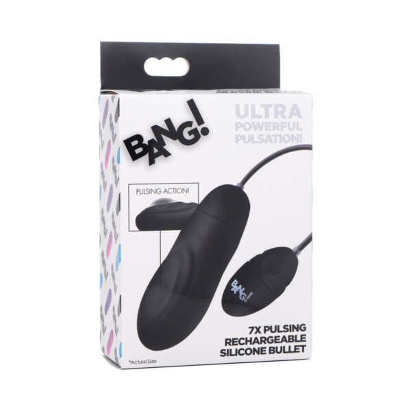 BANG! 7X Pulsing Recharg Sili Bullet Blk