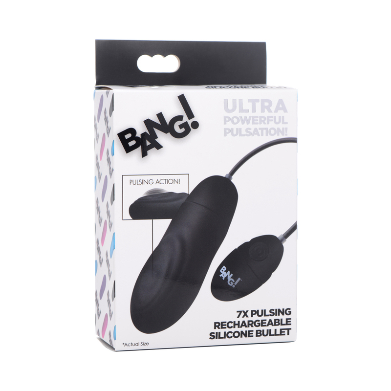 BANG! 7X Pulsing Recharg Sili Bullet Blk