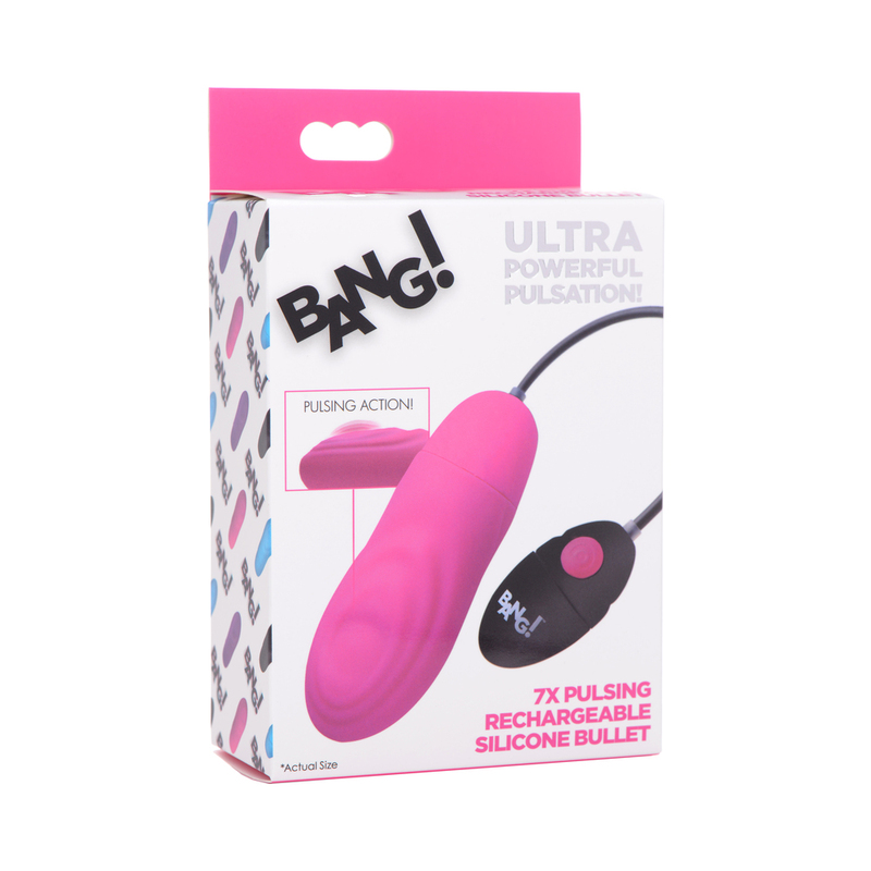 BANG! 7X Pulsing Recharg Sili Bullet Pnk