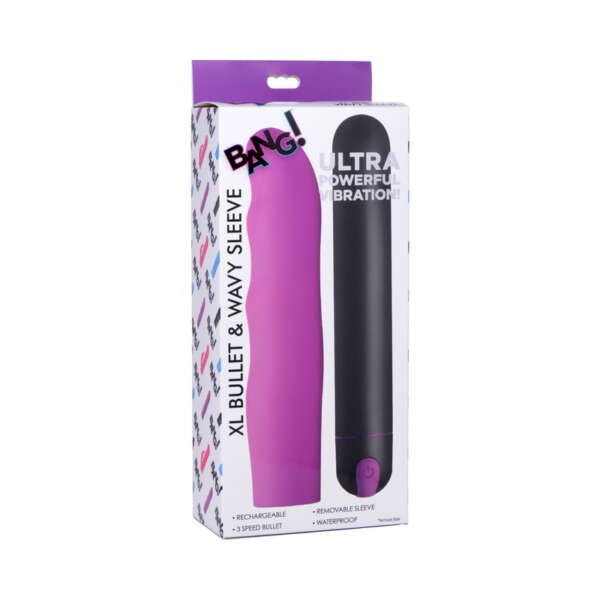 BANG! XL Bullet & Wavy Sili Sleeve Pur