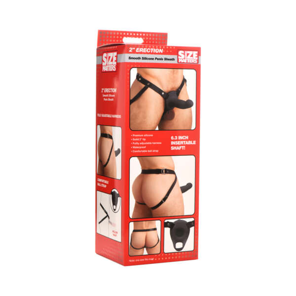 Size Matters Smooth Sili Sheath Black
