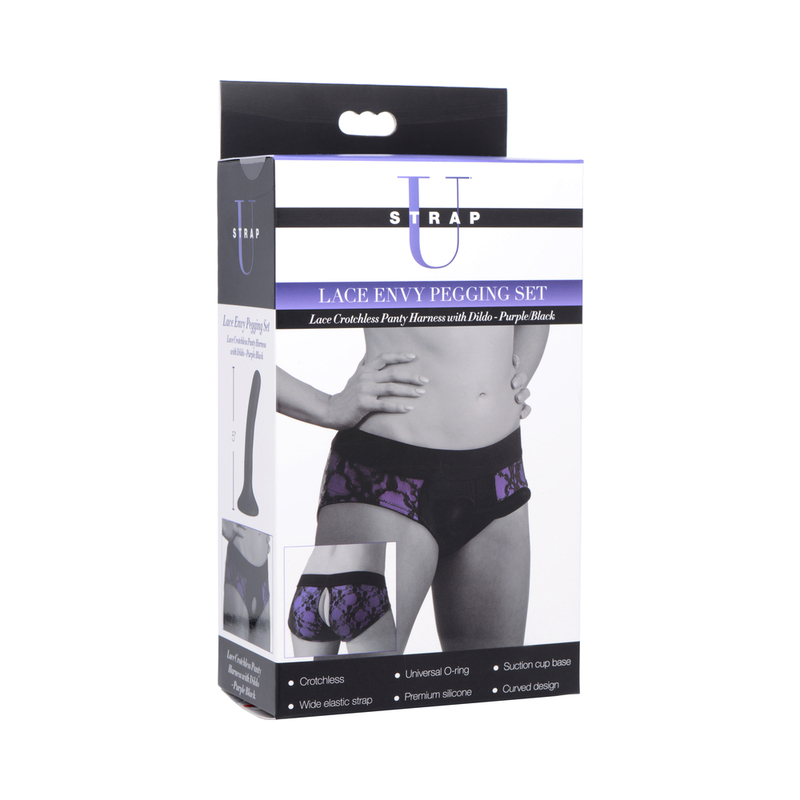 Strap U Lace Envy Pegging Set Pur/Blk
