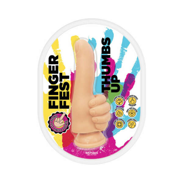 Finger Fest Thumbs Up Dildo Flesh