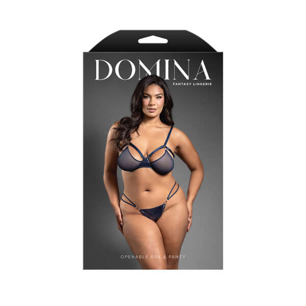 FL Domina Metal CageBra Crotchl Panty Q