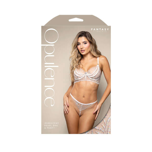 FL Opulence Metallic Embr Bra &Pearl ML