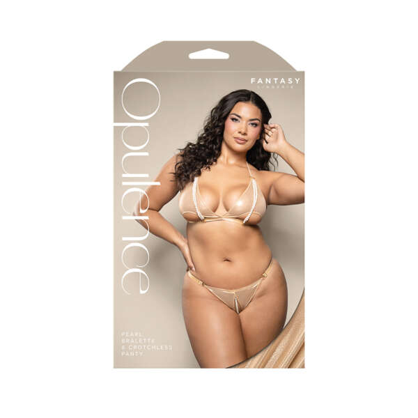 FL Opulence Foil Mesh CO Bra & Pearl Q