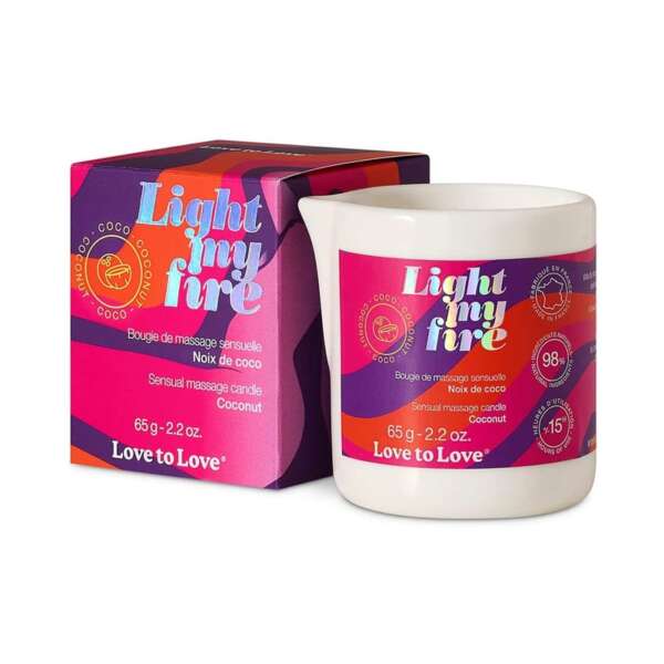 Love to Love Light My Fire Candl Coconut