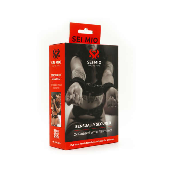 SEI MIO Sensually Secured Velvet Cuffs