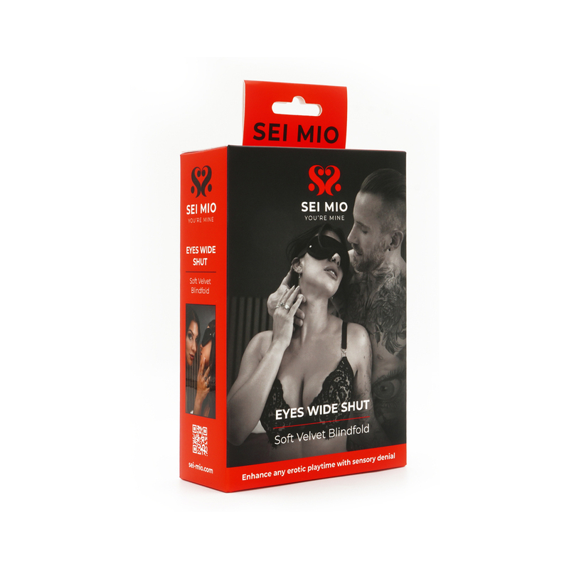 SEI MIO Eyes Wide Shut Velvet Blindfold