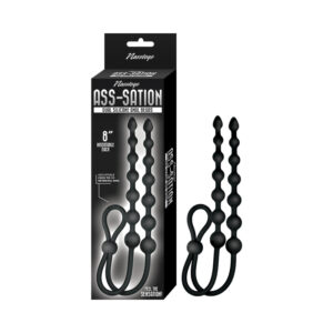 Ass-Sation Dual Silicone Anal Beads Blac