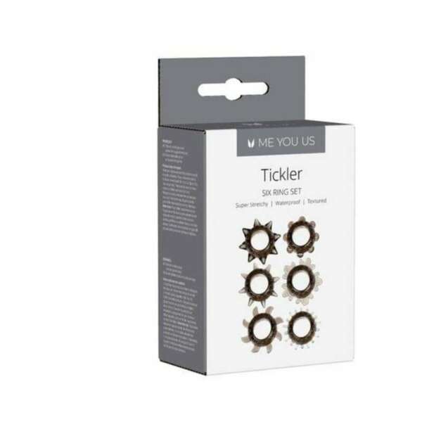 Me You Us Tickler Set Texture Ring Smoke