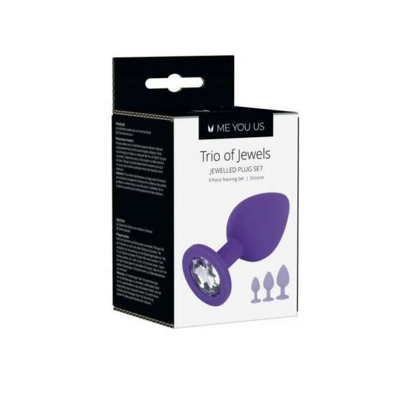 Me You Us Trio of Jewels 3pc Plug Purp