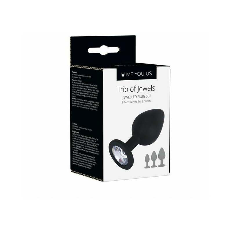 Me You Us Trio of Jewels 3pc Plug Black