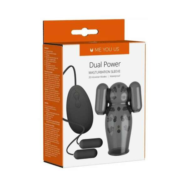 Me You Us Dual Power Vibr Masturb Sleeve