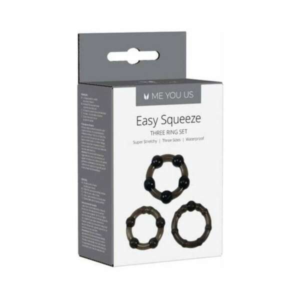 Me You Us Easy Squeeze 3pc CRing Set Blk