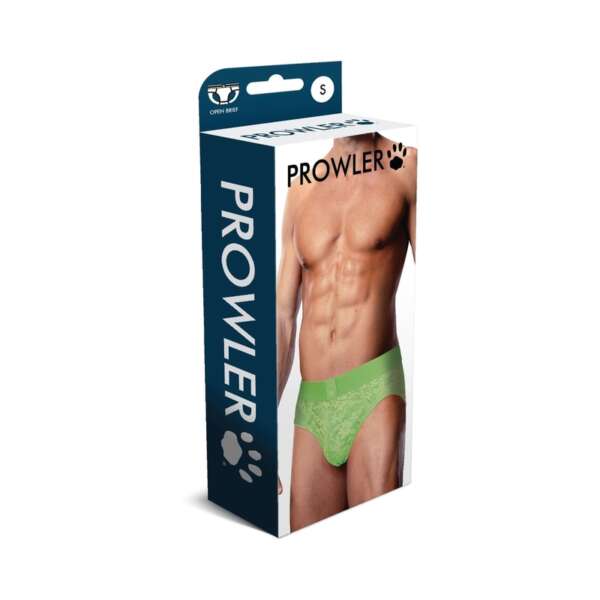Prowler Lace Open Back Brief Neon Grn S