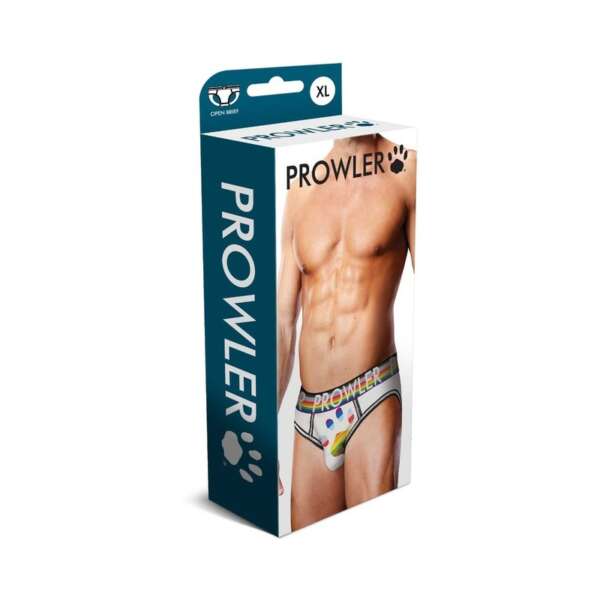 Prowler Oversized Paw Open Brief Wht XL