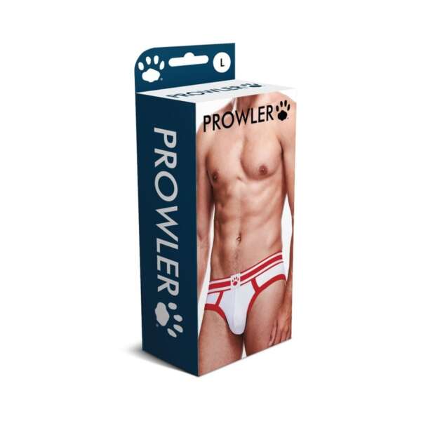 Prowler Brief White/Red L