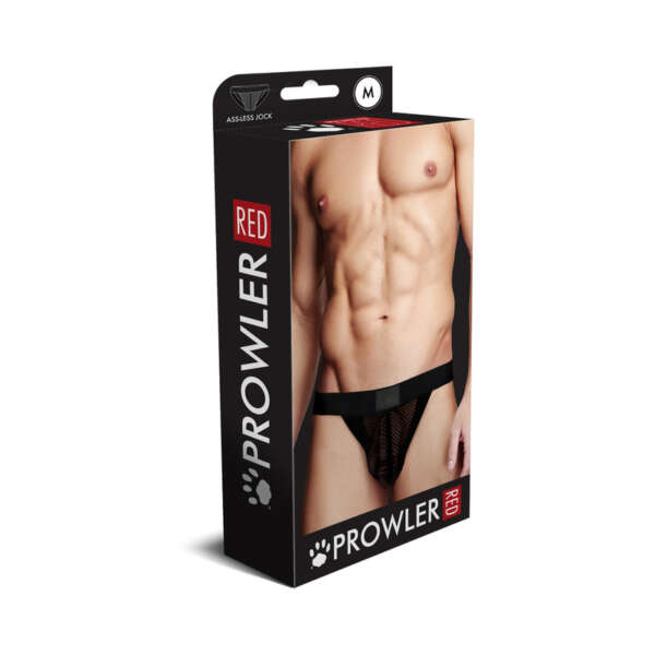 Prowler RED Fishnet Ass-less Jock Blk M