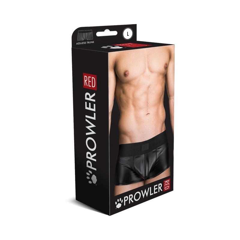 Prowler RED Wetlook Ass-less Trunk Blk L