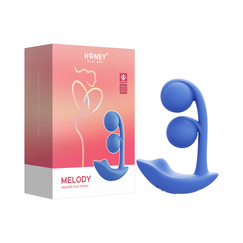 HPB Melody Twin Balls Dual Vibr Blue