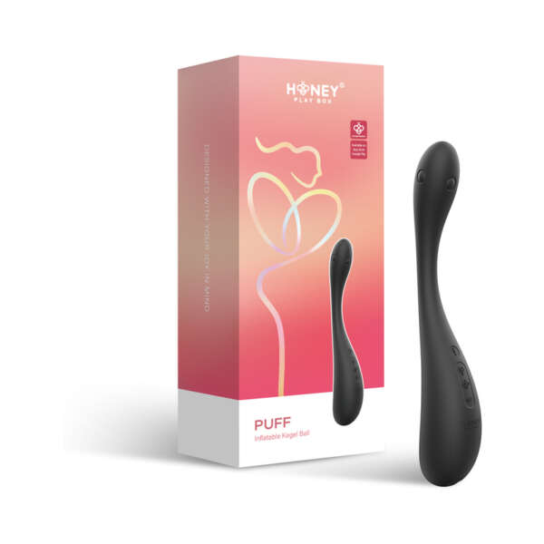 HPB Puff Inflatable Kegel Ball Black