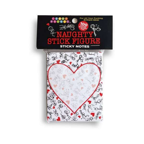 Naughty Stick Figure Sticky Notes