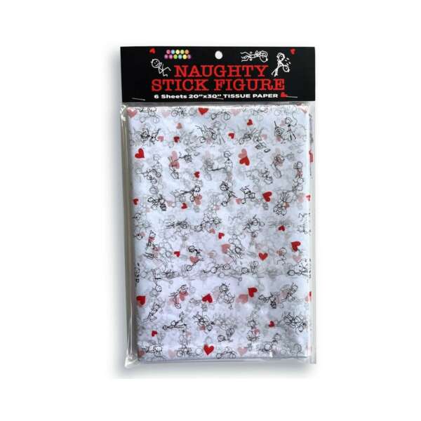Naughty Stick Figure Tissue Paper