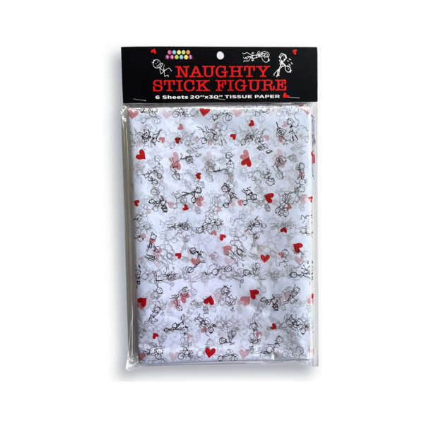 Naughty Stick Figure Tissue Paper