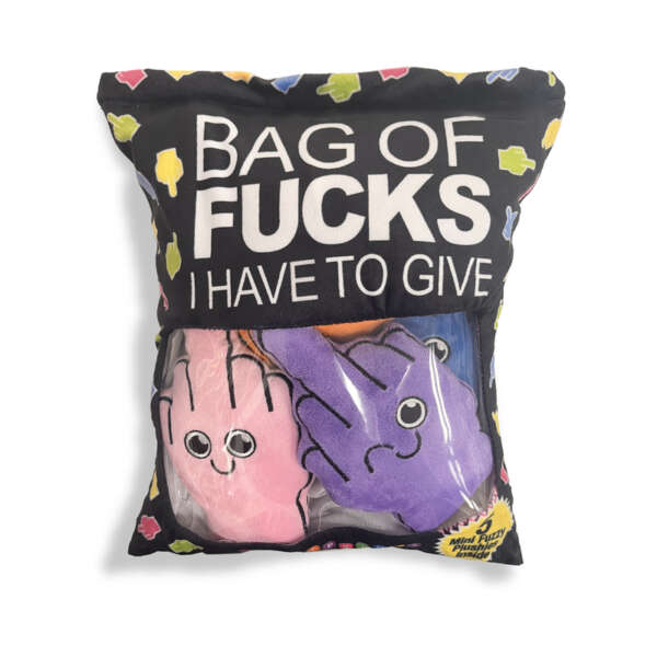 Bag of Fucks I Have to Give Plush Pillow