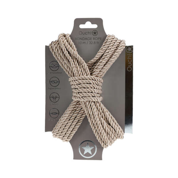 Ouch! Bondage Rope 10m Nylon Gold
